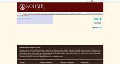Desktop Screenshot of koharuresorthotel.com